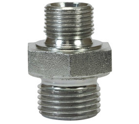 Dubbel nippel, 3/8" AG - 1/2" AG, 500 bar Dubbel nippel, 3/8" AG - 1/2" AG, 500 bar