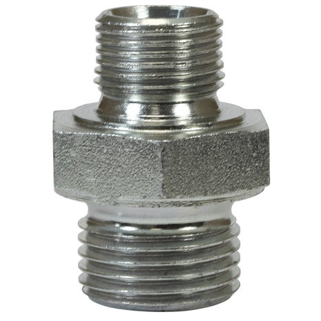 Dubbel nippel, 3/8" AG - 1/2" AG, 500 bar