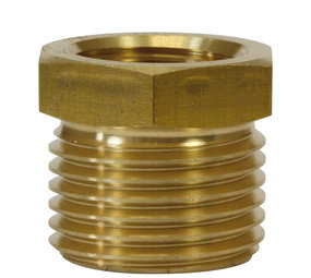 Reductie nippel, 3/8" IG - 1/2" AG, 400 bar Reductie nippel, 3/8" IG - 1/2" AG, 400 bar