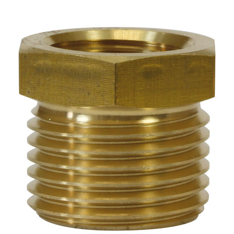 Reductie nippel, 3/8" IG - 1/2" AG, 400 bar Reductie nippel, 3/8" IG - 1/2" AG, 400 bar