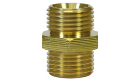 Dubbel nippel, 1/2" AG - 1/2" AG, 400 bar