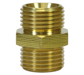Dubbel nippel, 1/2" AG - 1/2" AG, 400 bar Dubbel nippel, 1/2" AG - 1/2" AG, 400 bar