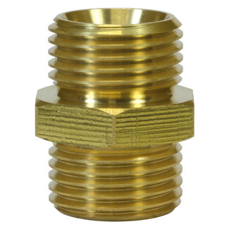 Dubbel nippel, 1/2" AG - 1/2" AG, 400 bar