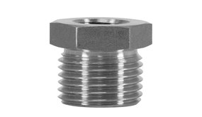 Reductie nippel, 1/4" IG - 1/2" AG, 500 bar