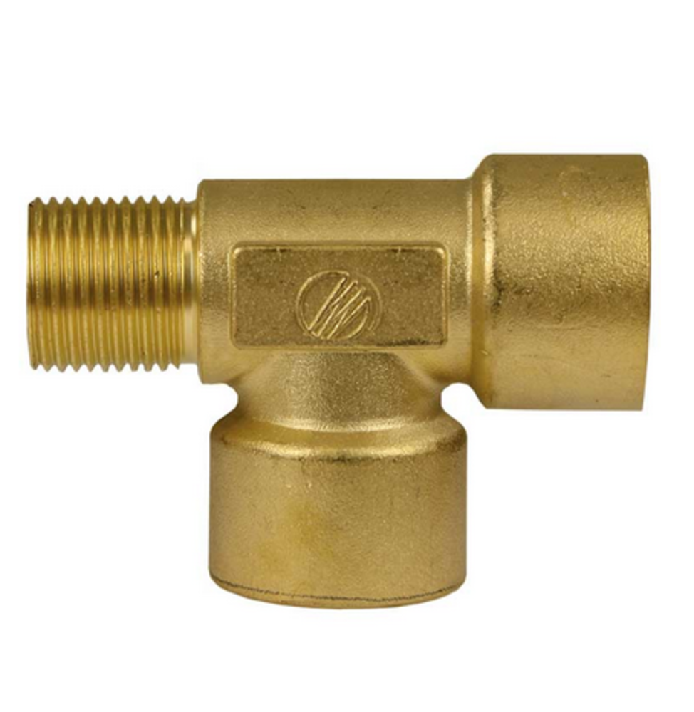 T-Stuk, 3/8" AG - 3/8" IG - 3/8" IG, 350 bar T-Stuk, 3/8" AG - 3/8" IG - 3/8" IG, 350 bar