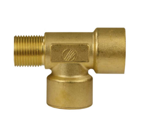 T-Stuk, 3/8" AG - 3/8" IG - 3/8" IG, 350 bar