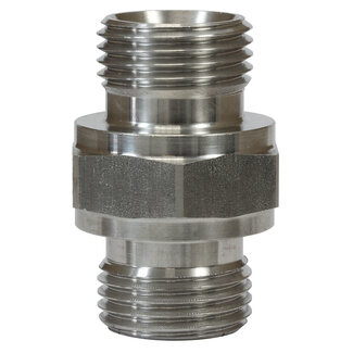 Dubbel nippel, 1/2" AG - 1/2" AG, 500 bar
