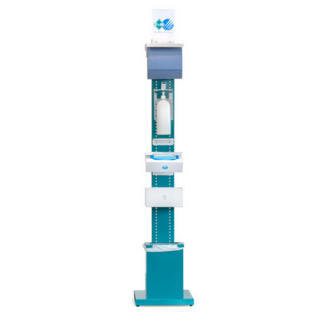 Hygiene stand met materialen