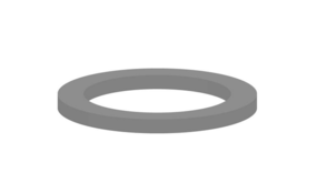 Alu-Dichtring voor 1/4" IG