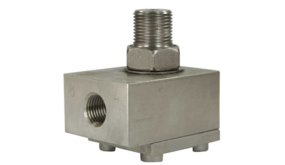 Zwenkkoppeling 3/8" AG : 1/4" IG 600 bar Zwenkkoppeling 3/8" AG : 1/4" IG 600 bar