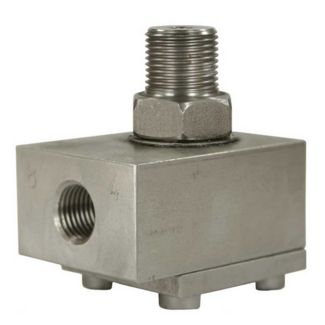 Zwenkkoppeling 3/8" AG : 1/4" IG 600 bar