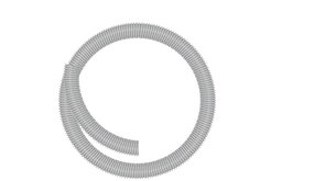 Zuigslang, 32 mm, grijs, per meter Zuigslang, 32 mm, grijs, per meter