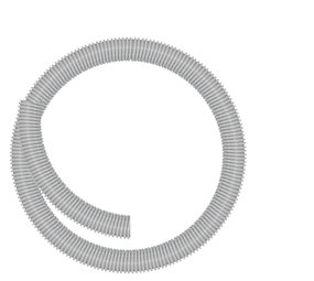 Zuigslang, 32 mm, grijs, per meter