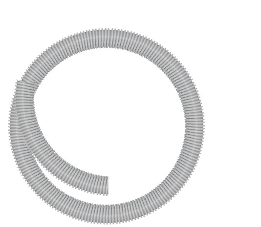 Zuigslang, 32 mm, grijs, per meter Zuigslang, 32 mm, grijs, per meter