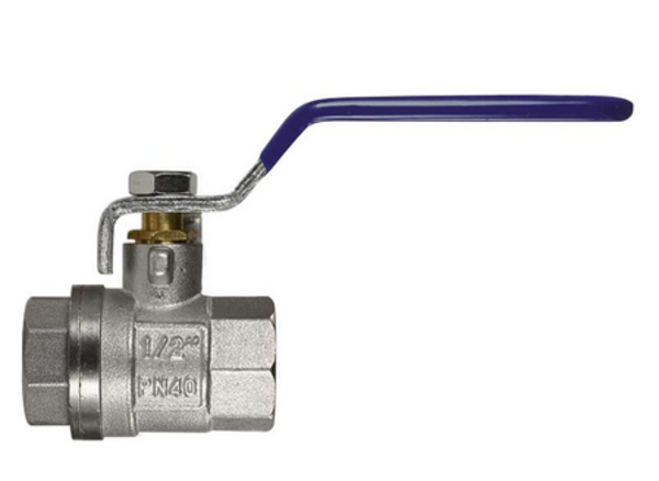 Kogelkraan 3/8" IG 25 bar messing Kogelkraan 3/8" IG 25 bar messing