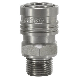 Koppeling ST-245, 3/8" AG, 350 bar, RVS