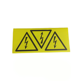 Stickers bliksem driehoek