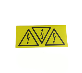 Stickers bliksem driehoek