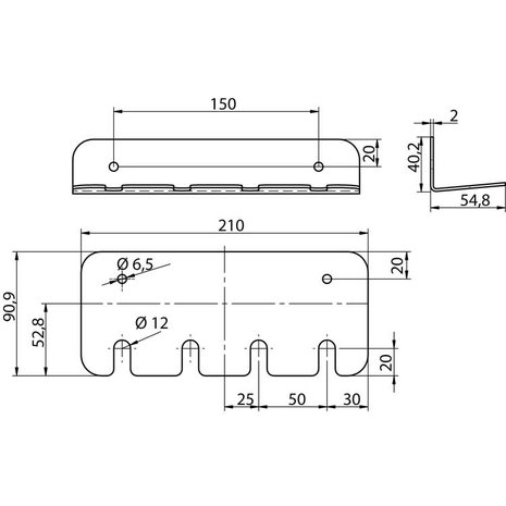 Lanzenhouder voor lanzen met steeknippel Lanzenhouder voor lanzen met steeknippel