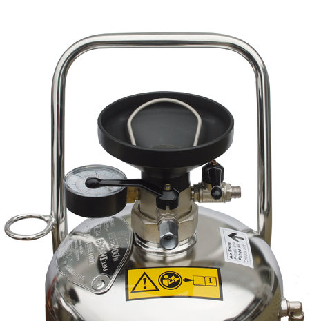 Schuimer, RVS, 24 liter Schuimer, RVS, 24 liter