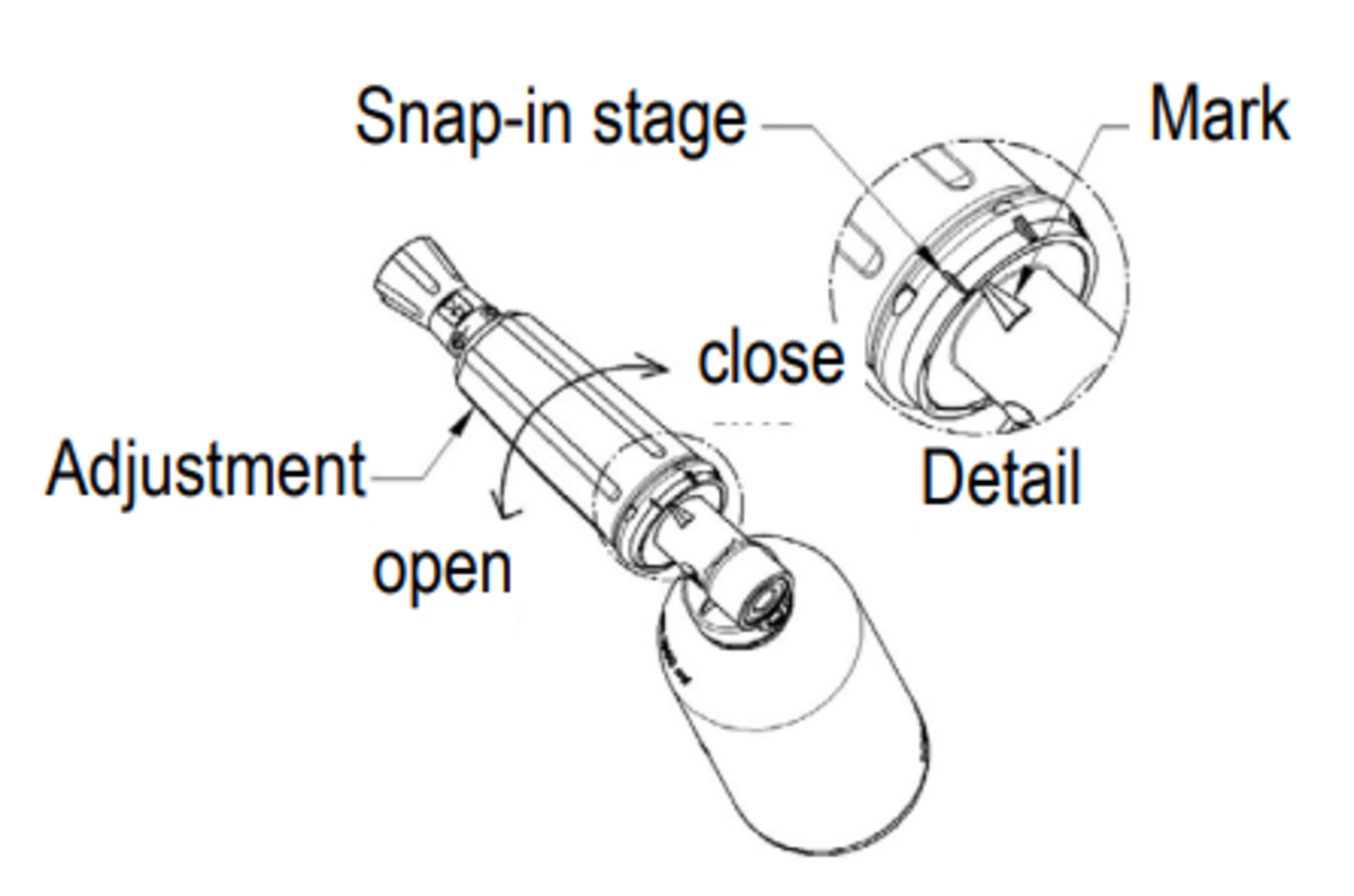 Suttner Schuimlans ST-73.1, 1 liter, met steeknippel, 1.25 Suttner Schuimlans ST-73.1, 1 liter, met steeknippel, 1.25