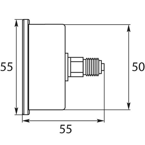 Manometer WIKA, 1/4" AG, 0 - 400 bar, 50 mm