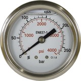 Manometer, 1/4" AG, 0 - 400 bar, 63 mm