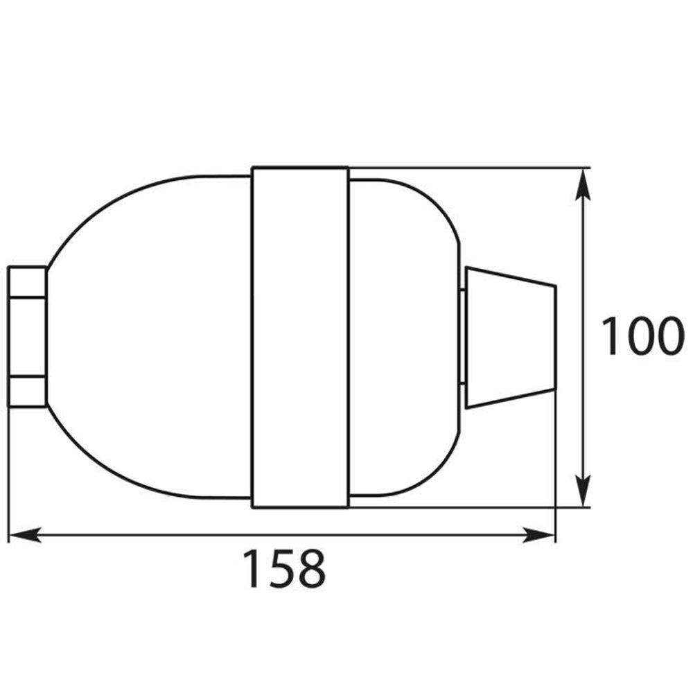 Drukbol 0.35 l, 40 - 210 bar, 3/8" IG