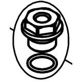 Hawk Pompstop, met schroefdraad, G1/4"