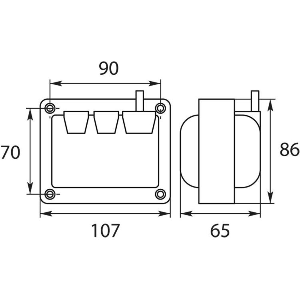 Ontsteektransfo COFI 812C schroefdraad Ontsteektransfo COFI 812C schroefdraad