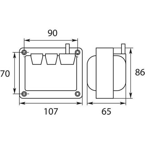 Ontsteektransfo COFI 812C schroefdraad Ontsteektransfo COFI 812C schroefdraad