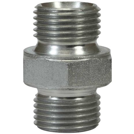 Dubbel nippel, 1/4" AG - 1/4" AG, 500 bar