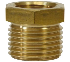 Reductie nippel, 1/4" IG - 3/8" AG, 400 bar Reductie nippel, 1/4" IG - 3/8" AG, 400 bar