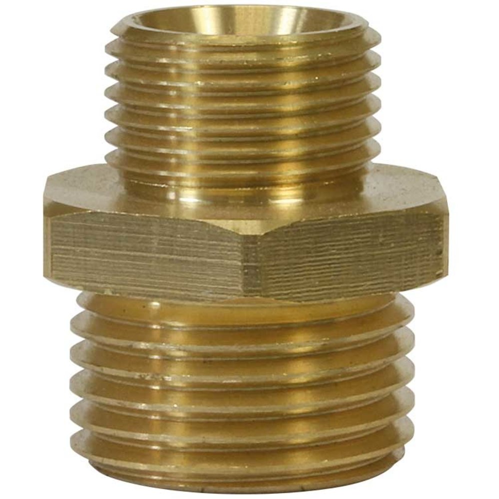 Dubbel nippel, 1/4" AG - 3/8" AG, 400 bar Dubbel nippel, 1/4" AG - 3/8" AG, 400 bar