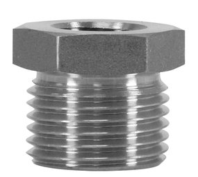 Reductie nippel, 1/4" IG - 3/8" AG, 500 bar Reductie nippel, 1/4" IG - 3/8" AG, 500 bar