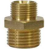 Dubbel nippel, 1/2" AG - 3/4" AG, 250 bar