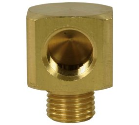 Elleboogverbinding blok, 1/4" IG - 1/4" AG, 250 bar Elleboogverbinding blok, 1/4" IG - 1/4" AG, 250 bar