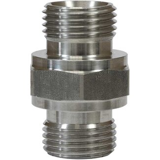 Dubbel nippel, 1/4" AG - 1/4" AG, 500 bar