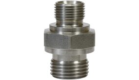 Dubbel nippel, 1/4" AG - 3/8" AG, 500 bar Dubbel nippel, 1/4" AG - 3/8" AG, 500 bar