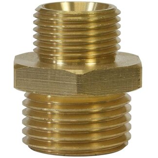 Dubbel nippel, 3/4" AG - 1" AG, 150 bar