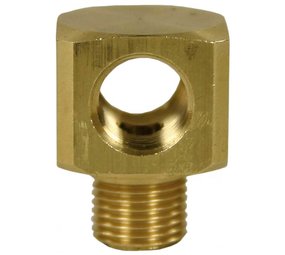 T-Stuk blok, 3/8" IG - 3/8" AG - 3/8" IG, 250 bar