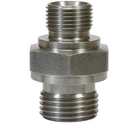 Dubbel nippel, 1/2" AG - 3/4" AG, 400 bar Dubbel nippel, 1/2" AG - 3/4" AG, 400 bar