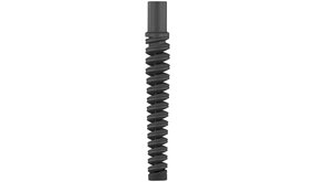Knikrubber DN06, zwart spiraal Knikrubber DN06, zwart spiraal
