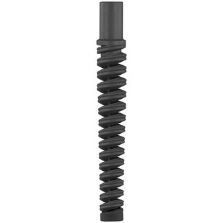 Knikrubber DN06, zwart spiraal