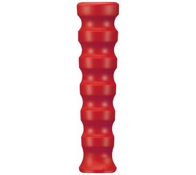 Knikrubber DN10, rood geribbeld