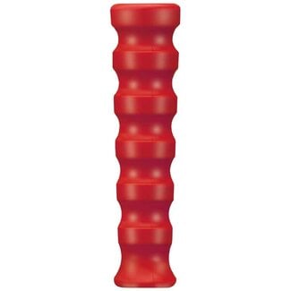 Knikrubber DN10, rood geribbeld