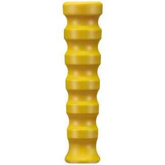 Knikrubber DN10, geel geribbeld