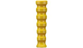 Knikrubber DN08, geel geribbeld Knikrubber DN08, geel geribbeld