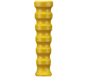 Knikrubber DN08, geel geribbeld Knikrubber DN08, geel geribbeld