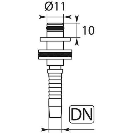 Persnippel DN08, type 03 & 04, met lager Persnippel DN08, type 03 & 04, met lager